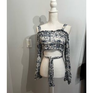 Skylar and Madison Wrap top